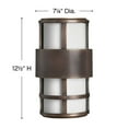 thumbnail image 2 of 2 Light Small Outdoor Wall Lantern In Modern Style 7.25 Inches Wide By 12.5 Inches High-Satin Black Finish-Incandescent Lamping Type Hinkley Lighting, 2 of 5