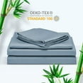 thumbnail image 3 of Sleep Zone Cooling Bed Sheet Set for Hot Sleepers, Ultra Soft Breathable Moisture-Wicking Sheets, Wrinkle-Resistant & Machine Washable, Deep Pocket, Solid Color Summer Bedding (Full, Blue), 3 of 6