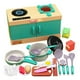 thumbnail image 2 of Juego de cocina infantil de 33 piezas: juego de cocina realista con estufa, comida de imitación, frutas y verduras cortables, utensilios, juego de simulación educativo para niños, vajilla de plástico, 2 of 6