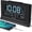Black, variant on Digital Alarm Clock with Battery Backup, 5 Inch Large Display, Auto Set Clock, USB Charging Ports, 12/24H