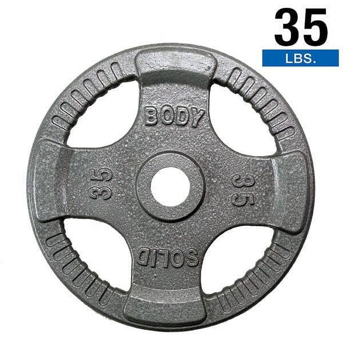 Body-Solid Gray Grip Cast Iron Olympic Plates 2.5, 5, 10, 25, 35, 45 lb.
