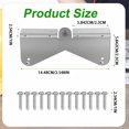 thumbnail image 2 of stanreset Rectangular And Square Water Pipes Extension Turner Easy Install Drainage Ditch Hinge Drainage Pipe 4pcs, 2 of 4