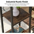 thumbnail image 5 of TribeSigns Bookshelf, Industrial 12-Open Shelf Etagere Bookcase, Rustic Vintage Book Shelves Display Shelf Storage Organizer for Home Office, 5 of 7