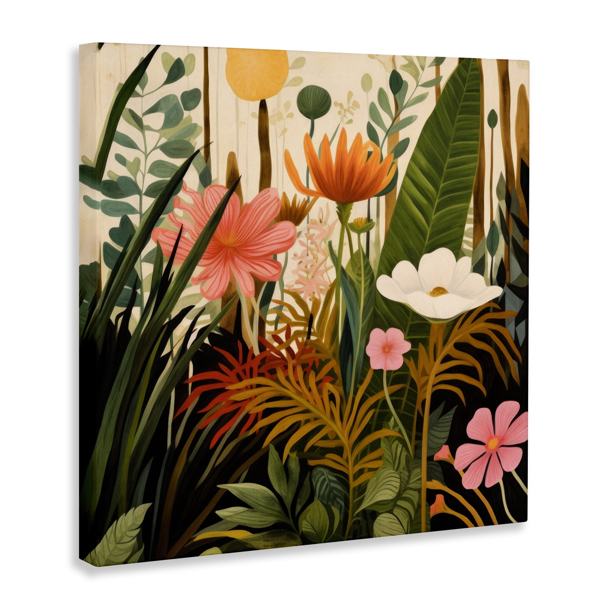 Stupell Industries Botanical Embrace in the Jungle Canvas Wall Art, design by Lazar Studio