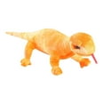 thumbnail image 2 of Animal de peluche lagarto decoración compañero suave dibujos animados abrazable lindo realista Naranja, 2 of 9