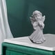 thumbnail image 5 of Figura de ángel de resina retro con hada para decoración de escritorio de Navidad Orando a la izquierda, 5 of 9