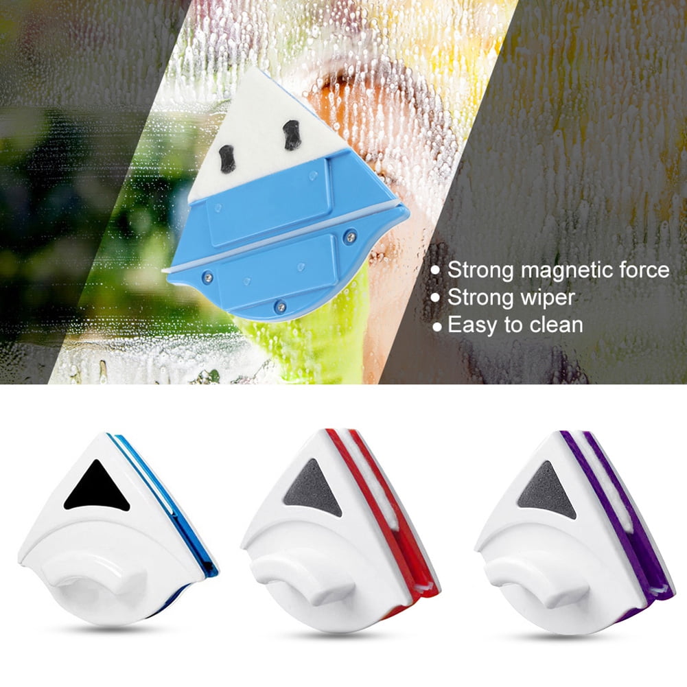 Ybeauty Household Triangle Double Sided Window Glass Wipe Brush Scraper Cleaner