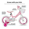 thumbnail image 4 of JOYSTAR Angel Girls Bike 16 Inch Kids Bike with Training Wheels for 4-7 Years Old Girls,Toddler Bicycle,Angel-pink, 4 of 9