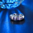 thumbnail image 6 of HeartsAndYou 4ct Natural Purple Amethyst Gatsby Wedding Ring Band 100% 14k SOLID White Gold, 6 of 8