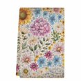 thumbnail image 2 of Sunflower Vintage Kitchen Towels Set of 1, Yellow Floral Summer Botanical Retro Art Absorbent Dish Towels for Kitchen, Microfiber Hand Towel, Quick Drying Tea Towel for Cleaning Decorative Dishcloths, 2 of 7