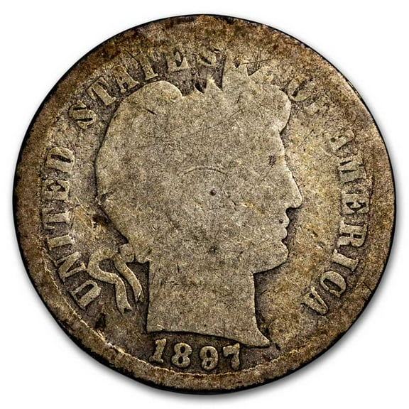 1897-S Barber Dime AG