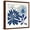 Brown Frame, variant on Art.com Blue Floralesque 1 Art Print by Bella Dos Santos, 16" x 16"