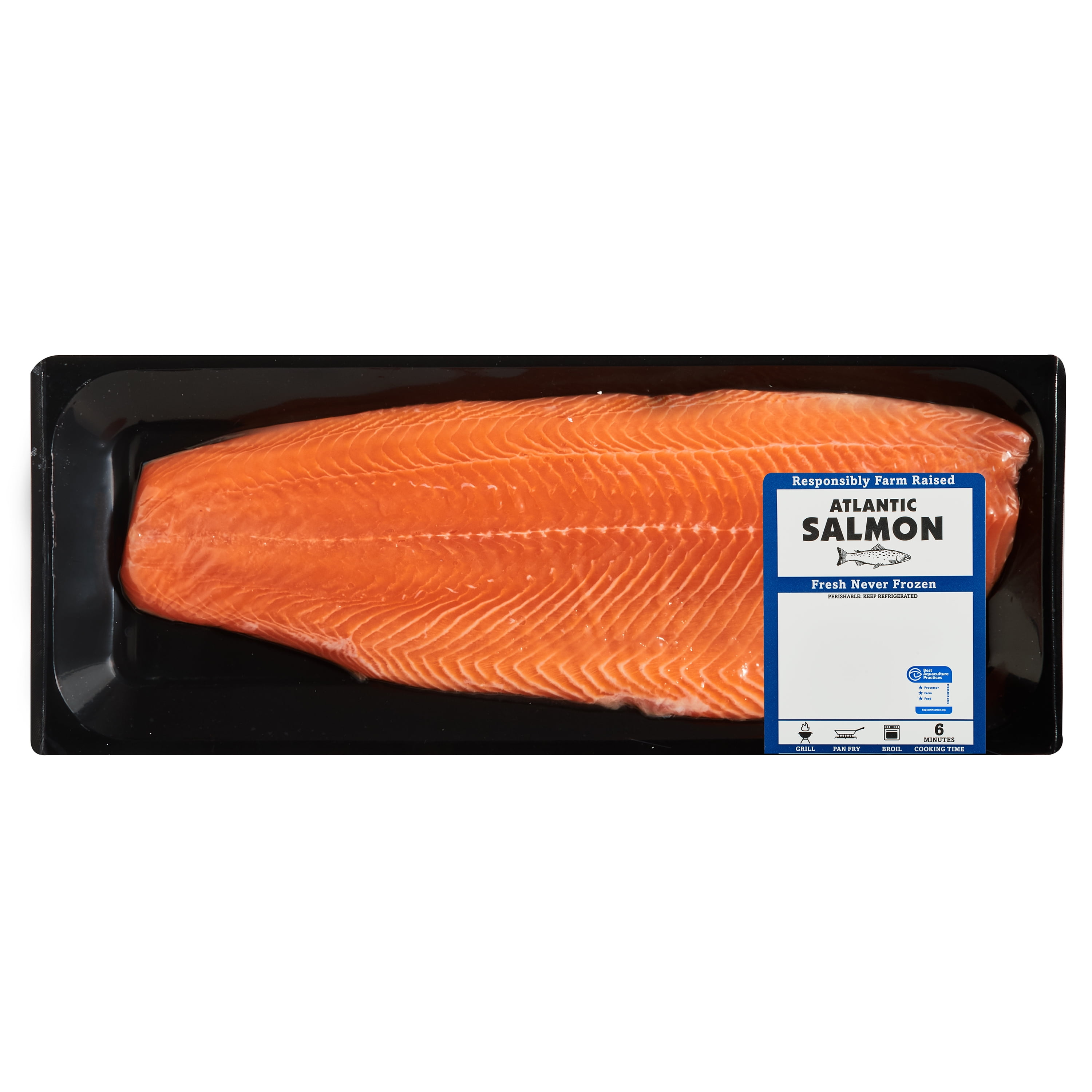 Fresh Atlantic Salmon Fillets, 1.90 - 2.06 lb