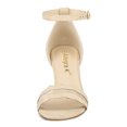 thumbnail image 3 of Sandalias De Vestir De Tacón Grueso Correa De Tobillo De Malla Para Mujeres - Beige/US 8, EU 38.5, 3 of 7