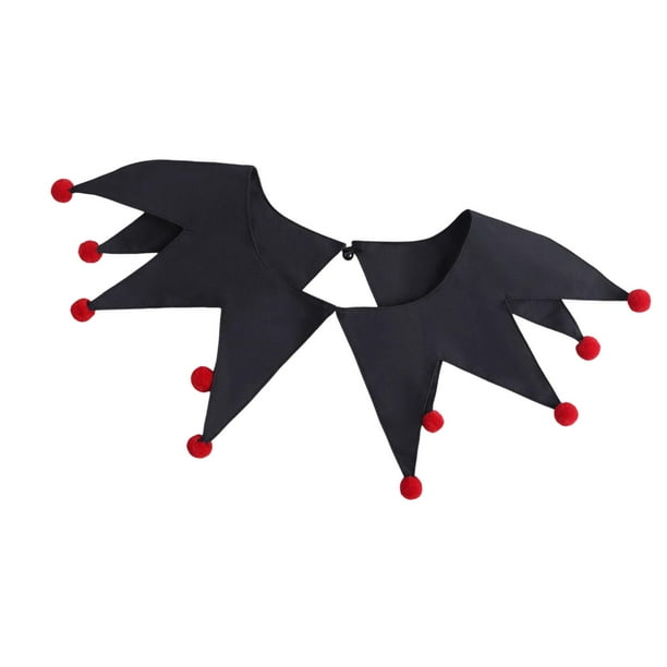 Collares de payaso de Halloween, cosplay de payaso, decorativos para festivales de cosplay de mascarada. Negro