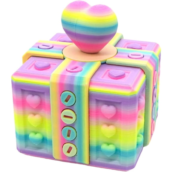 Annoying Gift Box – Funny 3D Screw Mechanism Gift Box for Valentine's Day, Hilarious Prankster’s Delight, Heart-Shaped Gag Gift Box for Money & Small Surprises