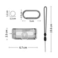thumbnail image 5 of Cubierta protectora con broche de encendido y apagado para auriculares de PC para Nothing Ear 2 (marfil), 5 of 5