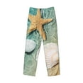 thumbnail image 4 of Xecao Starfish And Seashell Men's Straight Lounge Pajama Pants: The Ultimate in Comfortable Sleepwear, 4 of 9