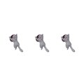 thumbnail image 3 of Destyer Support de Cellulaire Chat Mignon 1/2/3/5 Tablettes Bureau Voiture Support Universel Gris 3 Pcs, 3 of 6