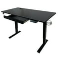 thumbnail image 1 of Bureau d'Ordinateur Électrique LJ 47” à Hauteur Réglable Assis-Debout - Noir, 1 of 5