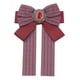 thumbnail image 1 of INSPIRE CHIC Corbatas de Mo?o a Rayas con Pin de Cinta Preatado para Mujeres Moda Rojo, 1 of 1