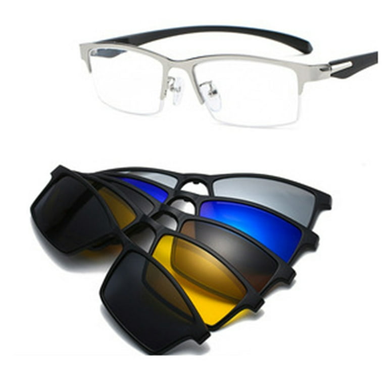 Unisex Glasses Frame Magnetic Attraction Lens Changeable Fashionable Eyeglasses Frame Walmart