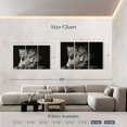 thumbnail image 4 of Elephant Stock Lion And Lioness Mates Wall Art - Horizontal Multi Panel Canvas - Living Room Wall Decor - Animal Multi Panel - Black And Gray Decor - 74" x 48", 4 of 8