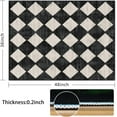 thumbnail image 2 of Office Chair Mat for Hardwood & Tile Floor,Moroccan Black Checkered 36"x48" Computer Chair Mat for Rolling Chairs Carpet,Under Desk Non Slip Gaming Rug,Low-Pile Rubber Backing Large Protector Mat, 2 of 6