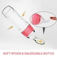 thumbnail image 2 of FNNMNNR Baby Food Feeder Silicone Squeeze Rice Cereal Bottles with Dispensing Spoon for Newborn Toddler Food Supplement, 3oz/90ml, 2 of 7