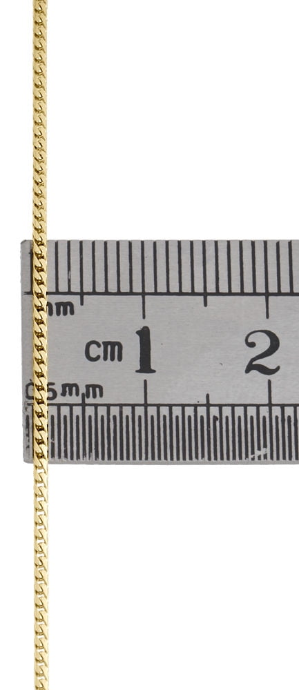 10K Yellow Gold Solid Franco Box Chain Closed Link 1.25mm Necklace 22 Inch