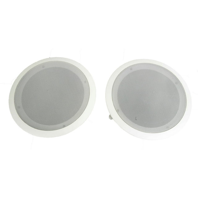 Pyle 8" 500W 2 Way In Wall Ceiling Home Speakers (Pair) (Certified Refurbished)