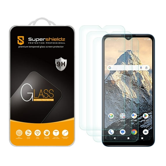 (3 Pack) Supershieldz Designed for Boost Mobile Summit 5G Tempered Glass Screen Protector, Anti Scratch, Bubble Free