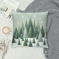 thumbnail image 2 of GOSMITH Christmas Throw Lumbar Pillow Cover Christmas Trees Snowflake Decorations Farmhouse Decorative White Cushion Case Decor for Home Sofa Couch, 2 of 5