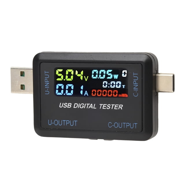 Bgsha 1pc USB Power Meter Tester Multimeter 4.5-36V 0-5A Voltage Current Capacity Energy Ammeter Digital Tester Meter Fast Charging