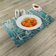 thumbnail image 2 of Ambesonne Turquoise Place Mats Set of 4, Botany Thisle Floral Art, Standard Size, Pale Teal Seafoam, 2 of 5