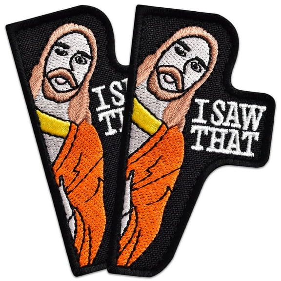 2Pcs I Saw That Patch Set Embroidered Jesus Morale Patches