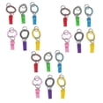 thumbnail image 4 of 18pcs Key Pendant Creative Plastic Whistles Spiral Bracelet Colorful Key Chain Key Pendant For Kids Children Friends, 4 of 4
