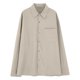 thumbnail image 4 of pstuiky Camisas de manga larga abrigadas para hombre, Camisa informal y moderna de manga larga con solapa y botones en color liso para hombre camisetas de hombre l, 4 of 4