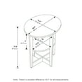 Furinno JAYA Oval End Table, Set of Two, White