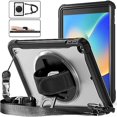 thumbnail image 1 of Funda híbrida resistente con asa y correa para iPad 10.2 (2021/2020/2019), 1 of 5