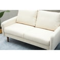 thumbnail image 3 of Kingway Furniture Aurora Velvet Living Room Loveseat in Beige, 3 of 6