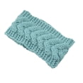 thumbnail image 2 of Bandeau d'Hiver pour Femmes Élastique Protecteur de Tête Chaud Chunky Dames Extérieur Multicolore Cache-Oreilles Style Simple Accessoires pour Cheveux pour Femmes Menthe Foncée, 2 of 8
