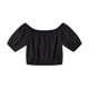 thumbnail image 5 of Conjunto moderno para el día: top con cuello cuadrado y mangas abullonadas y pantalones de pierna ancha - Poliéster - Ropa informal/de vacaciones, 5 of 8