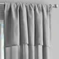 thumbnail image 2 of Mainstays Farmhouse Light Filtering Curtain Panel with Attached Valance, 1 Panel, Silver, 50” W x 84” L, 2 of 9