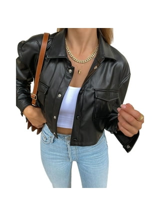 Black Leather Jacket Buttons
