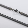 thumbnail image 2 of EOEMY 20" 22" 24" Fashion 316L Stainless Steel Flat Snake Chain Neklace For Men Women-Black-8mm-20Inch Or 50Cm, 2 of 3