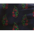 thumbnail image 4 of oneOone Georgette Viscose Fabric Leaves & Floral Block Print Sewing Fabric BTY 42 Inch Wide, 4 of 4