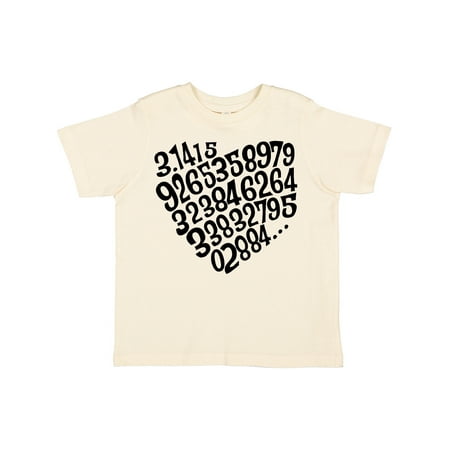 

Inktastic Pi Heart Numbers Gift Toddler Boy or Toddler Girl T-Shirt