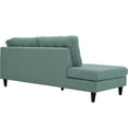 thumbnail image 4 of Modway Empress Upholstered Polyester Fabric Left Facing Chaise in Laguna, 4 of 5