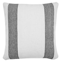 Ox Bay Cassidy Black/White Striped Cotton Adult Decorative Throw Pillow Cover